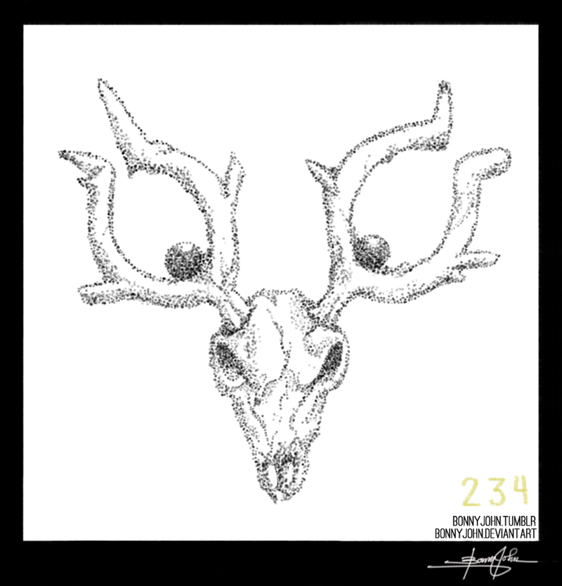 Illustration for article titled Stantler Stippling! Pokemon One a Day, Series 2!